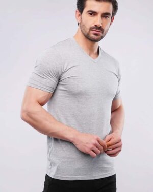 V- Neck White Shirt