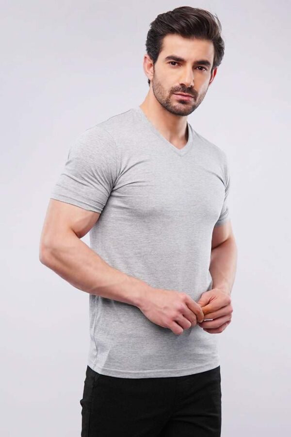 V- Neck White Shirt